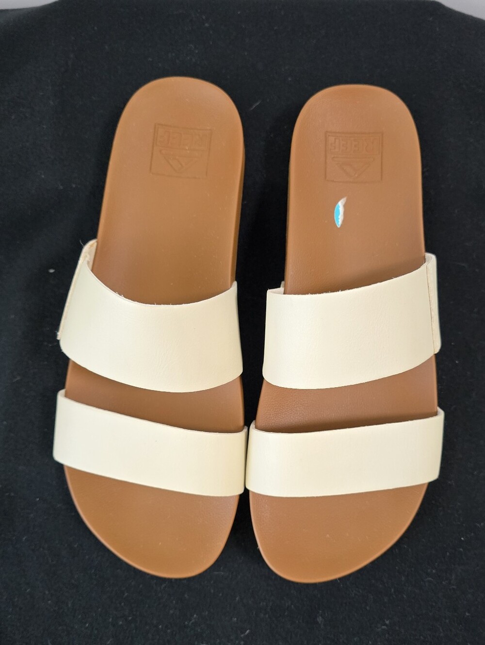 Reef Women’s Double Strap Slide Sandals in Cream